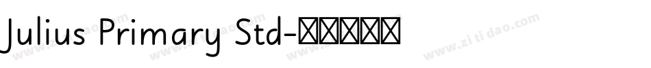 Julius Primary Std字体转换